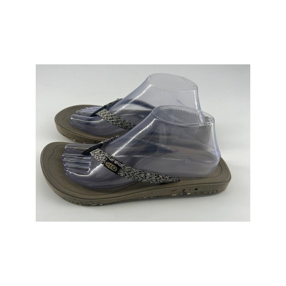 Keen Black and White Sandals with Modern Design